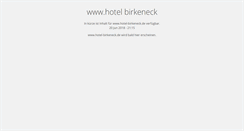 Desktop Screenshot of hotel-birkeneck.de