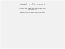 Tablet Screenshot of hotel-birkeneck.de